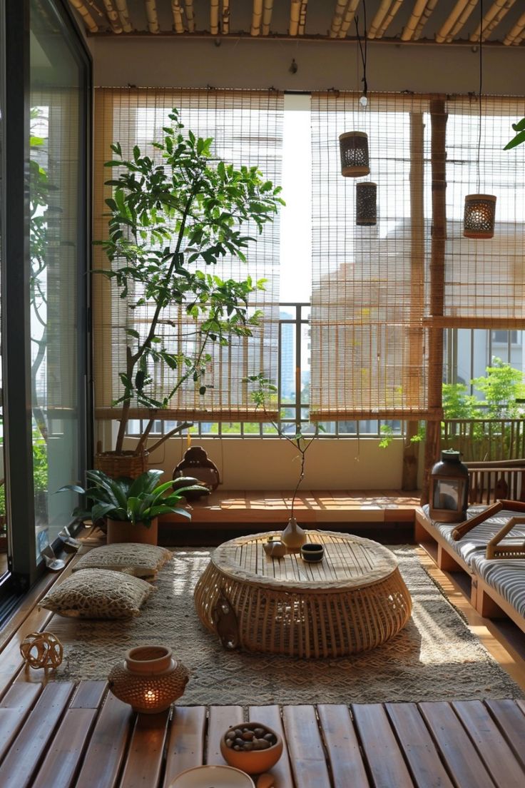Tiểu cảnh ban công chung cư đẹp - zions